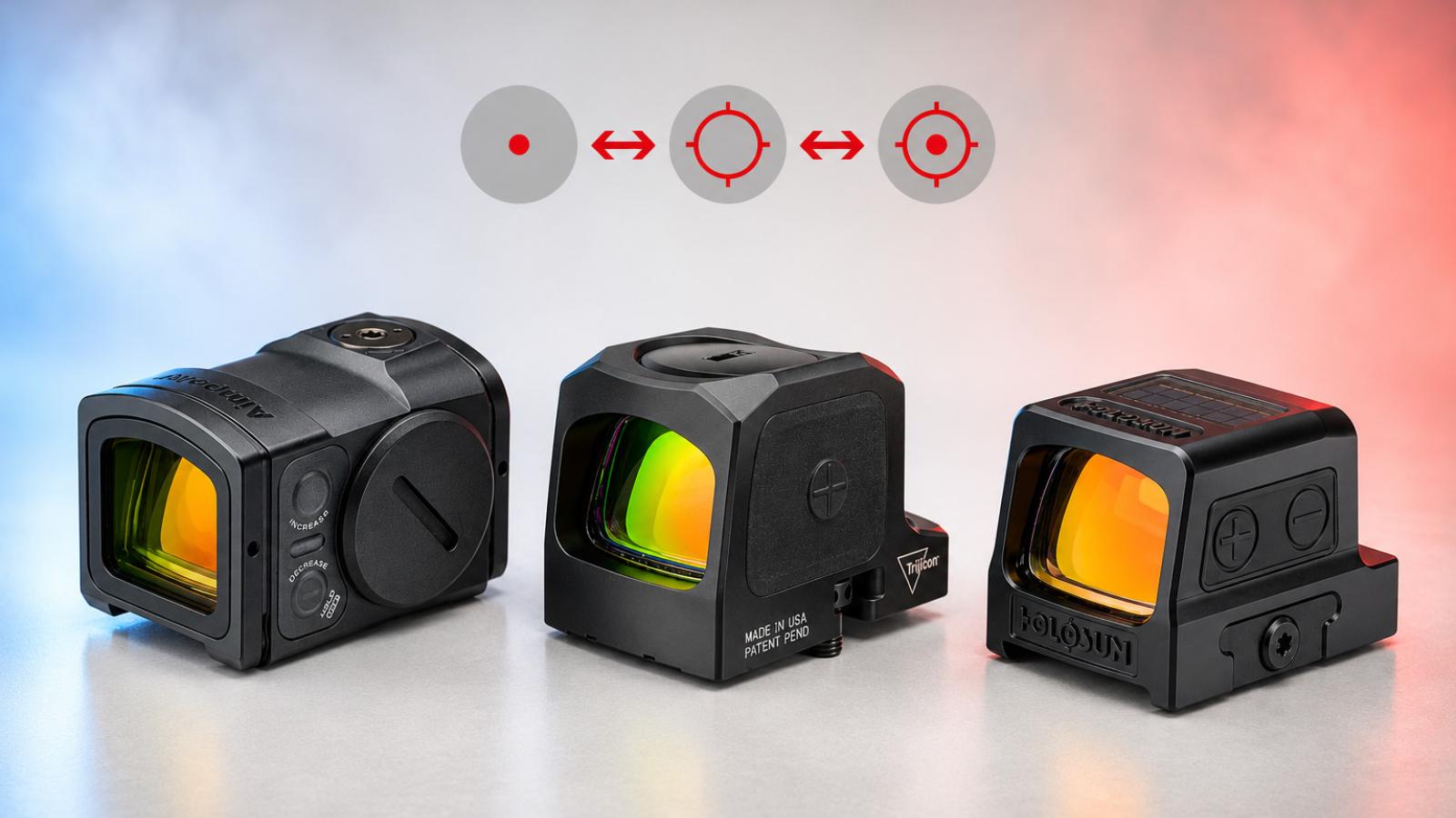 Uzavreté pištoľové kolimátory v teste: Aimpoint ACRO P-2, Trijicon RCR a Holosun 509T X2